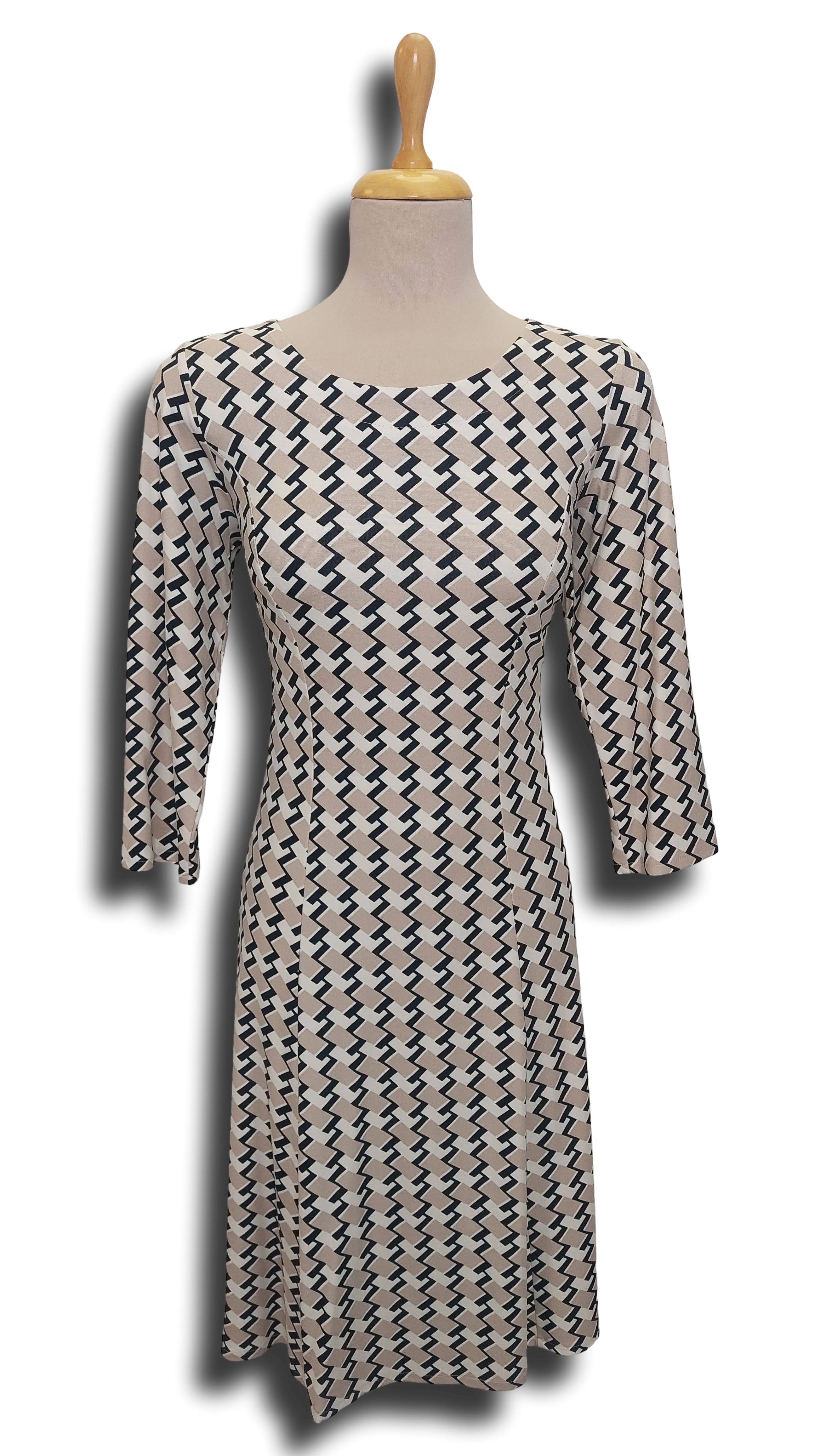 Anna glocknis beige pattern dress product image