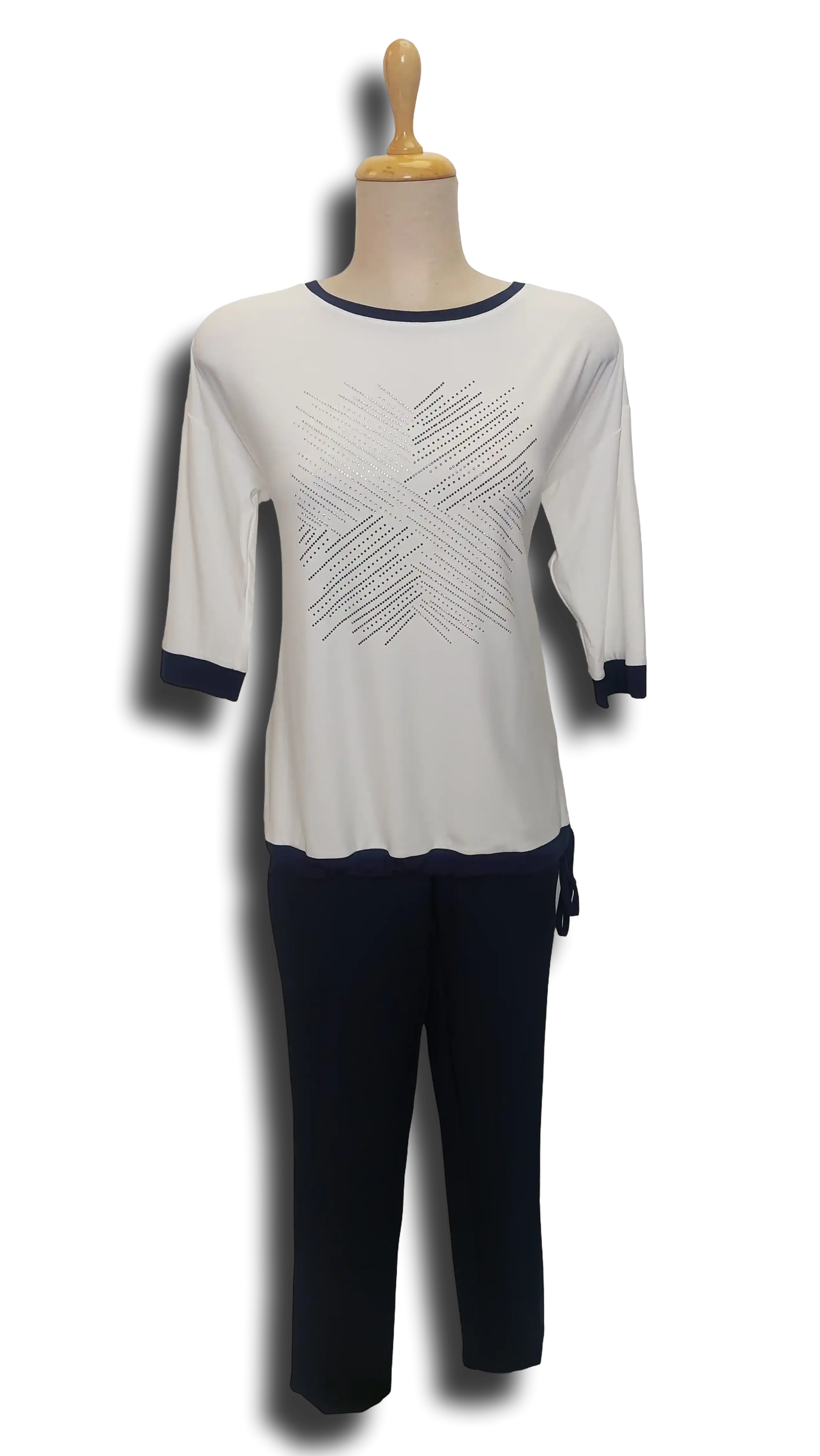 Mara knitted blue-white tunic product image