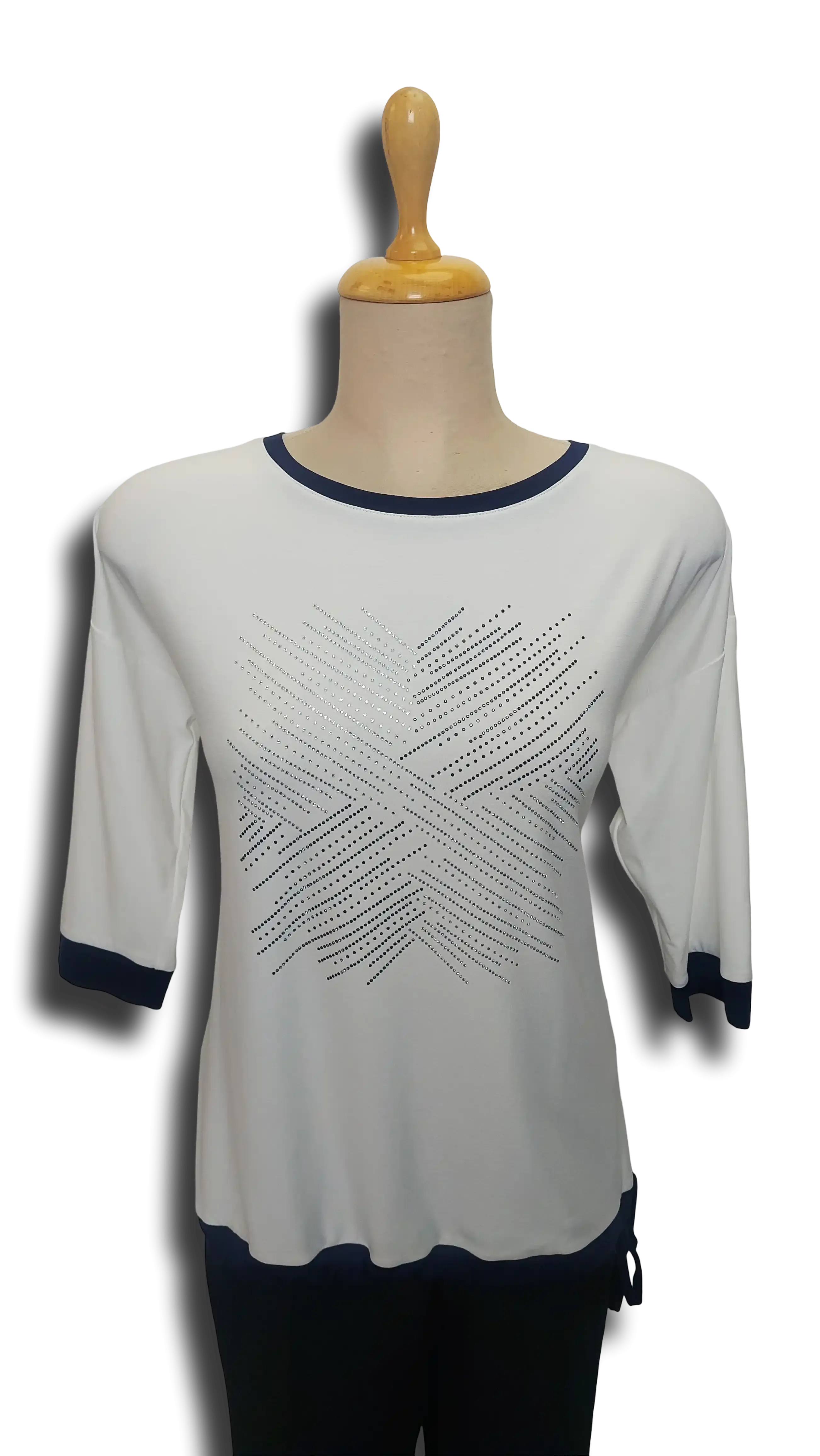 Mara knitted blue-white tunic product image