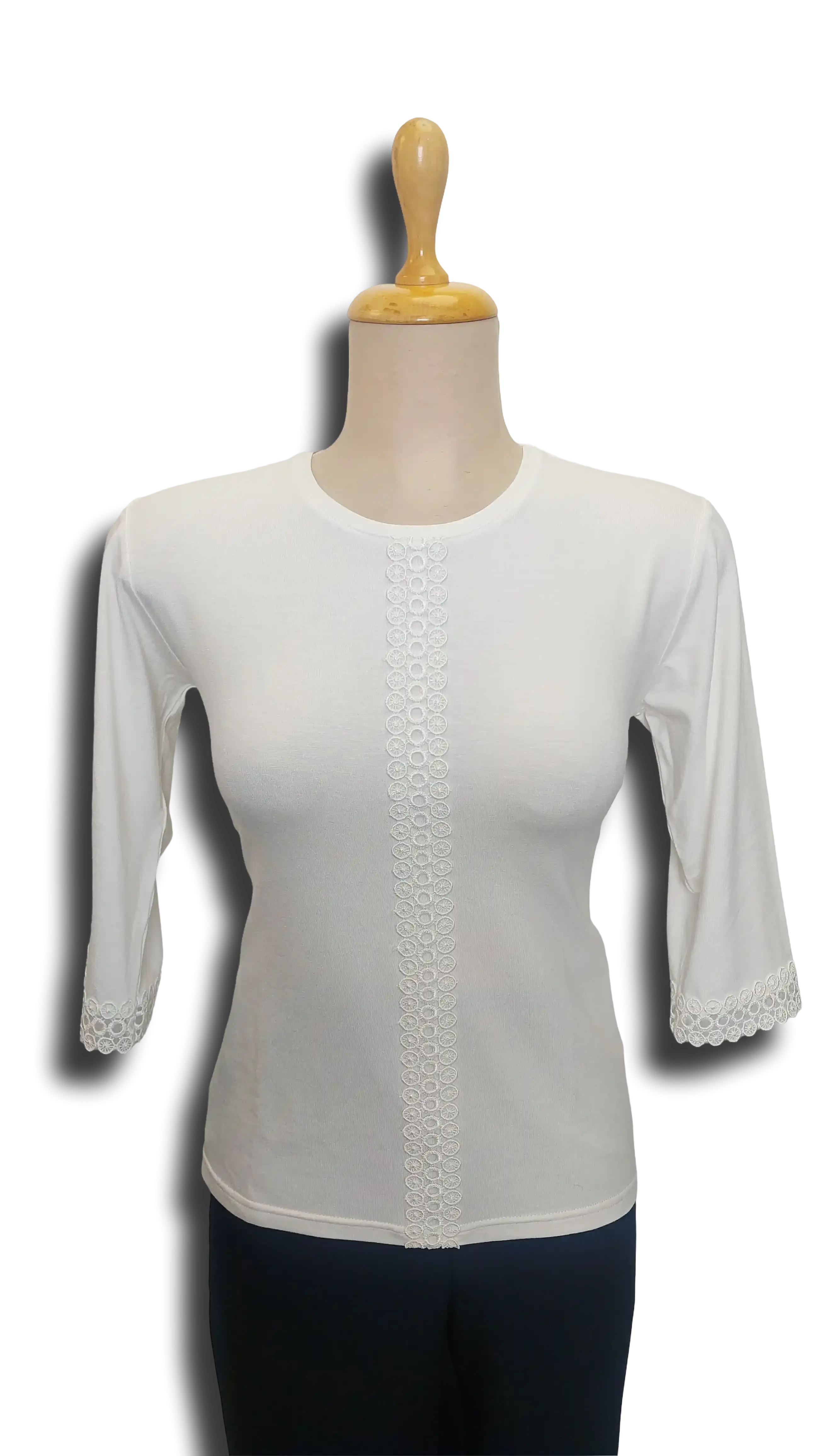 Carla cream lace polo product image