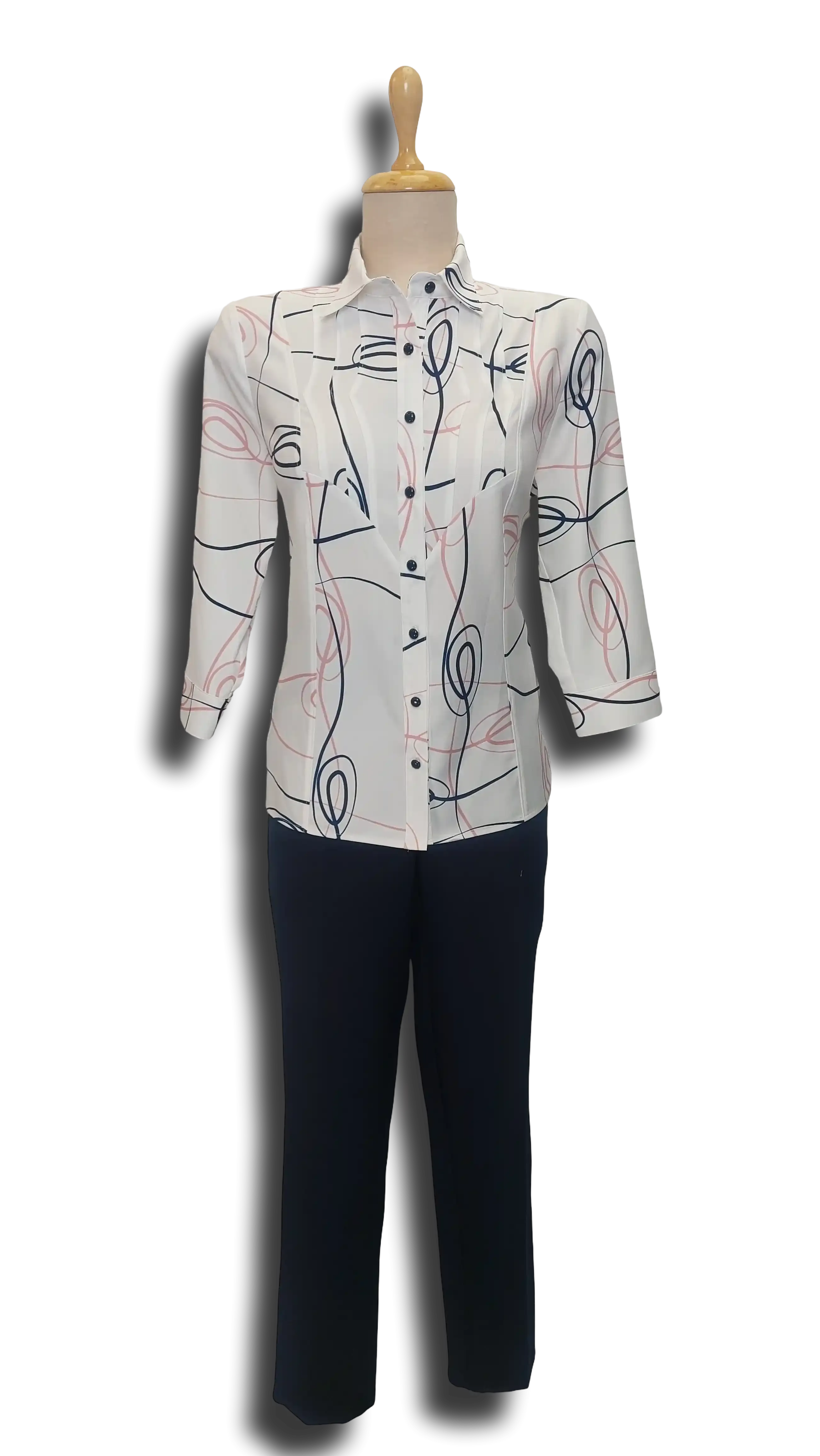 Early pink pattern shirt blouse product image