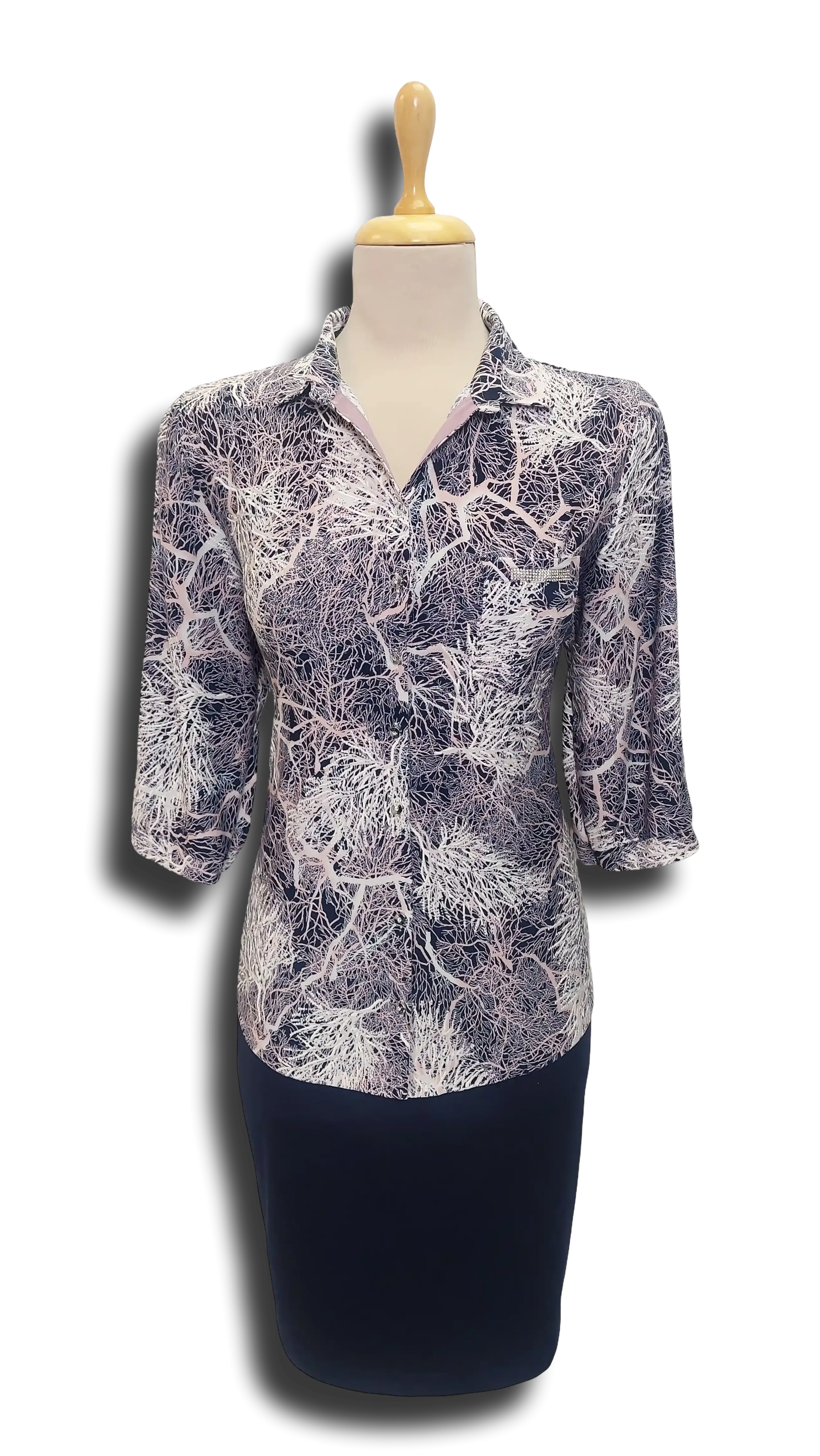 Cecil button-branched mallow blouse product image
