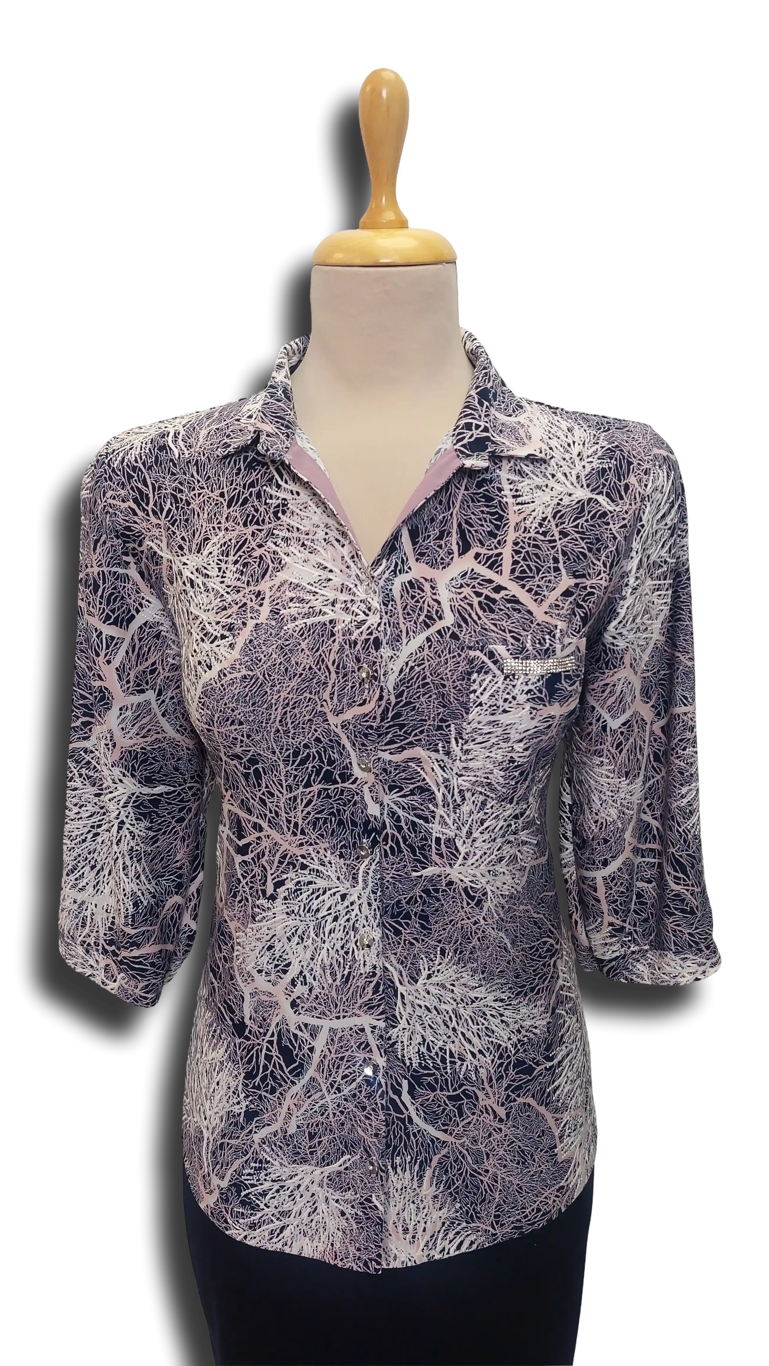 Cecil button-branched mallow blouse product image