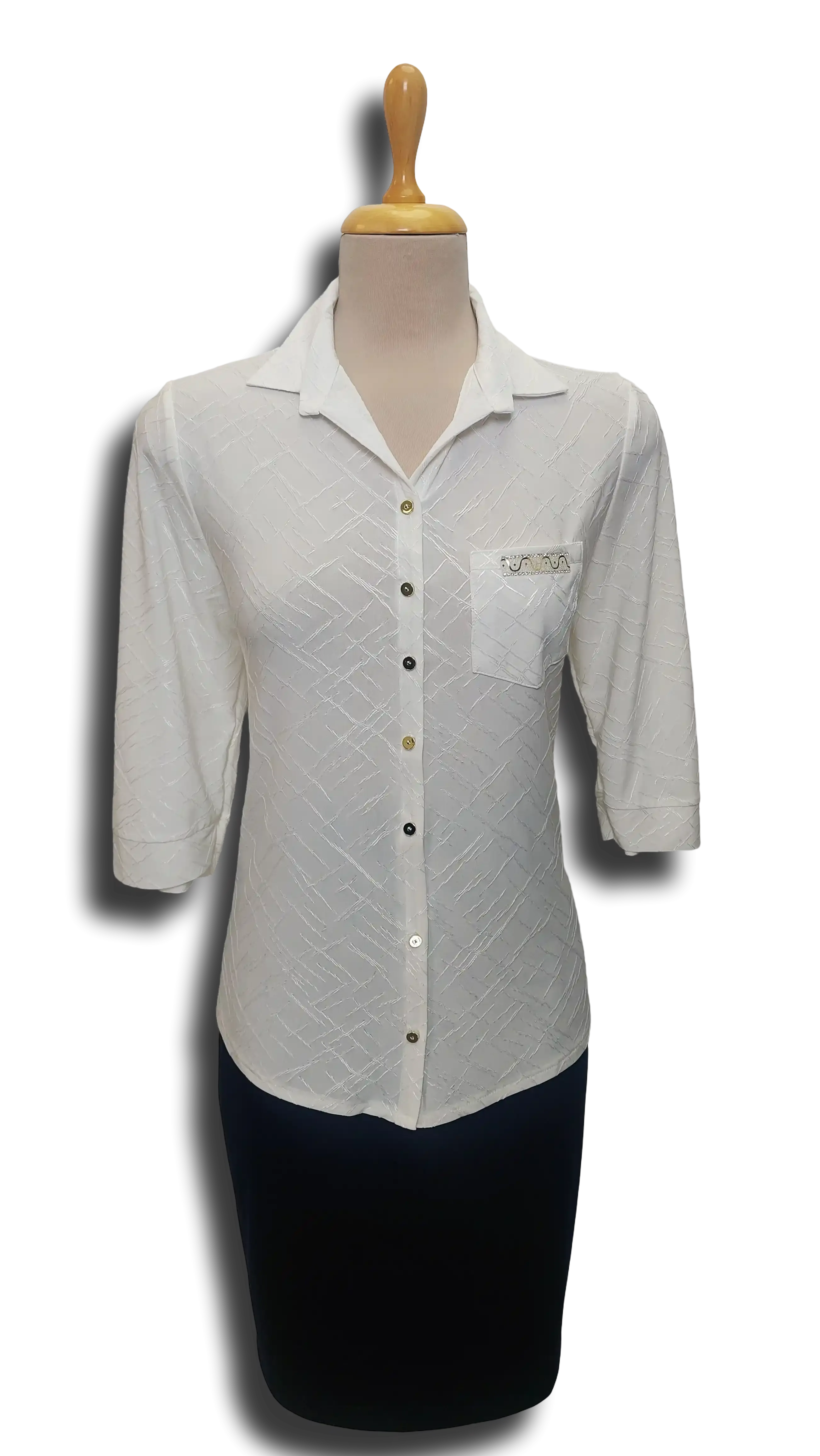 Cecil button cream color blouse product image
