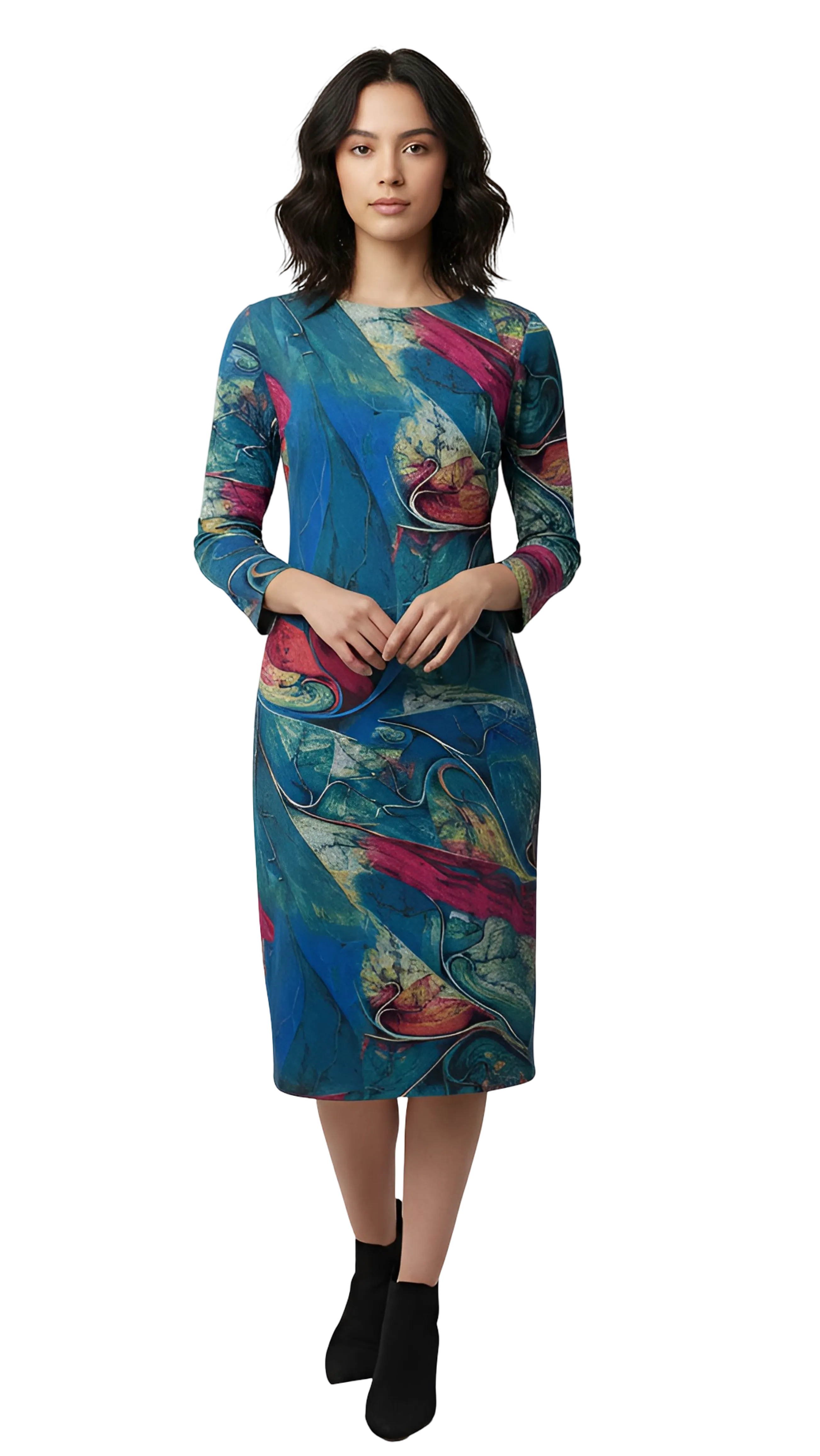 Cora colorful pattern dress product image
