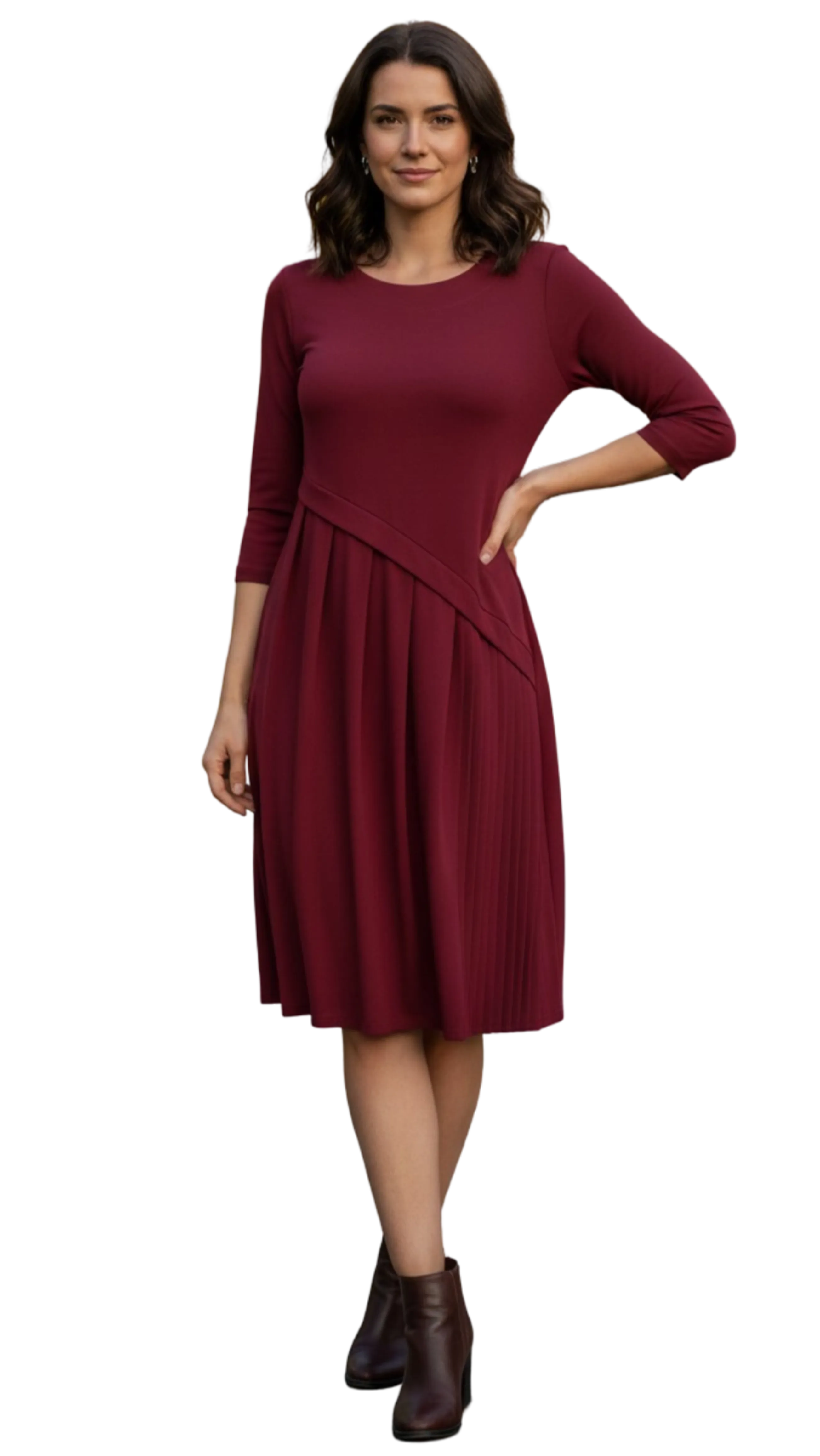 Mara burgundy dress product image