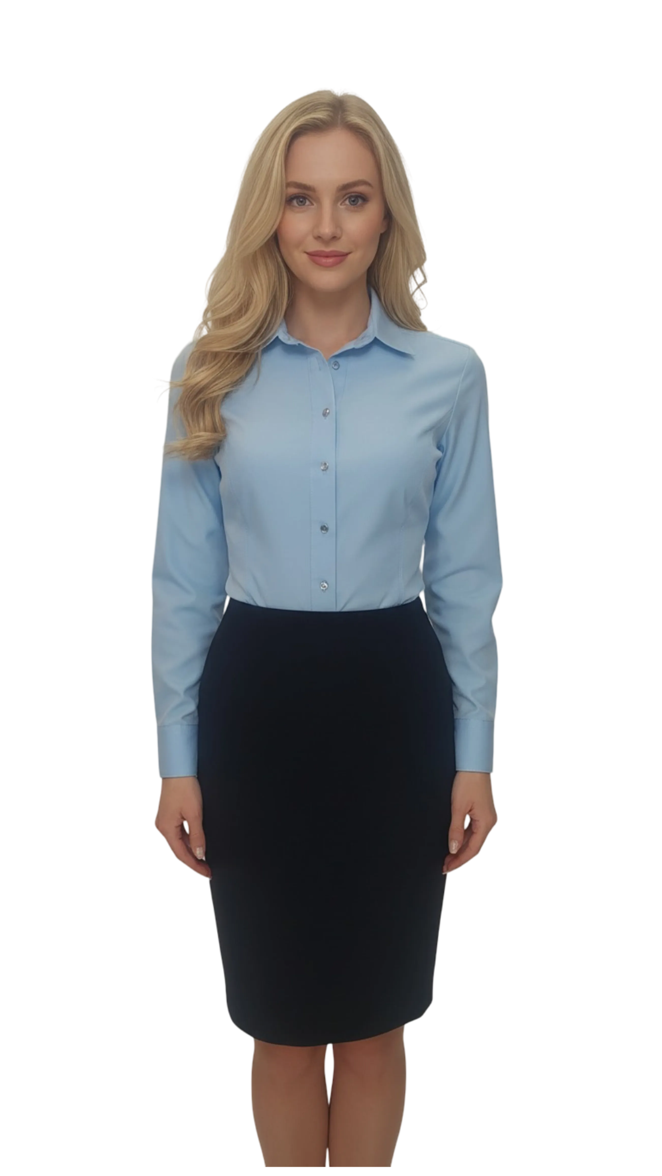 Mona light blue collar blouse product image