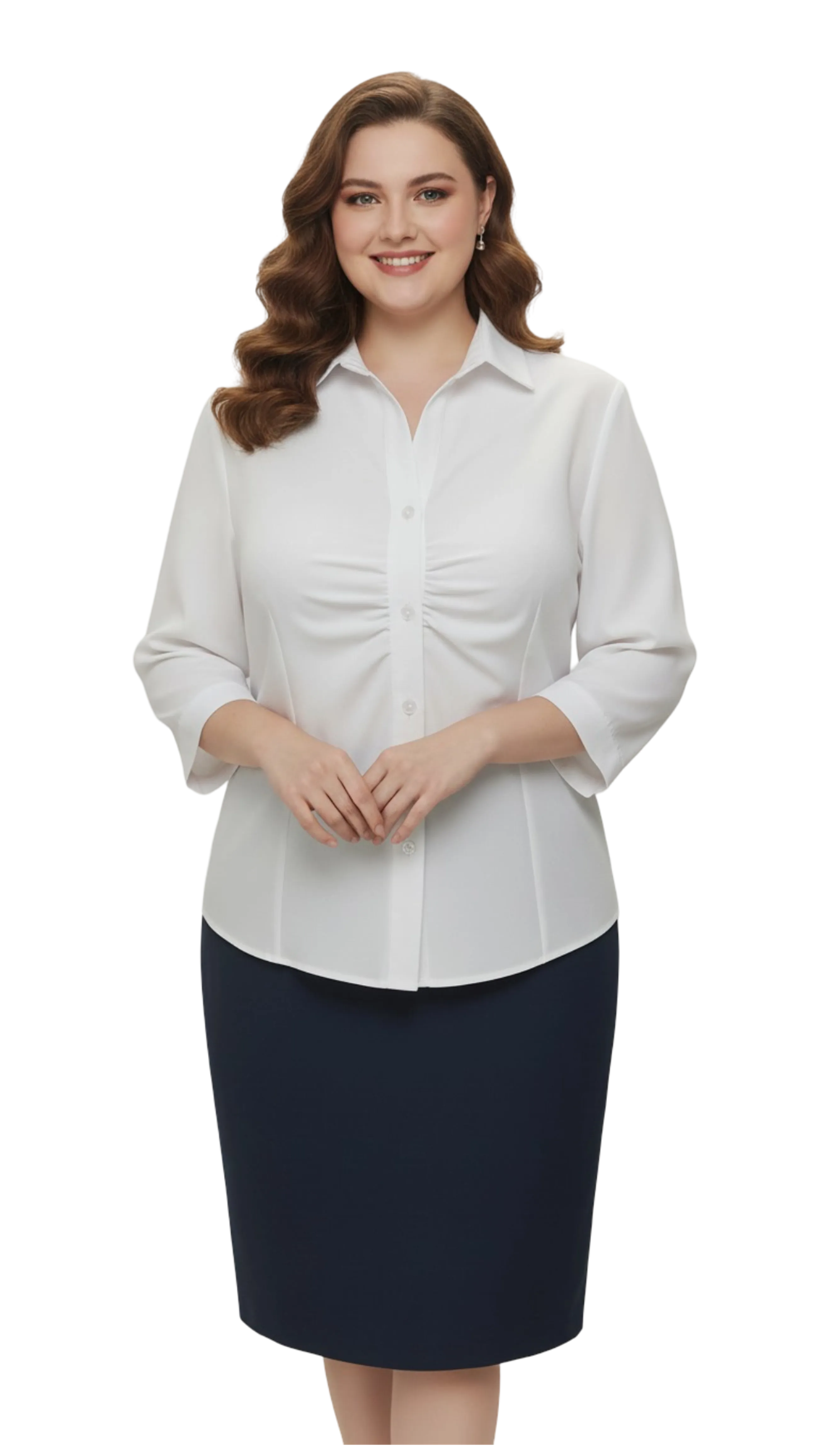 Edith white shirt blouse product image