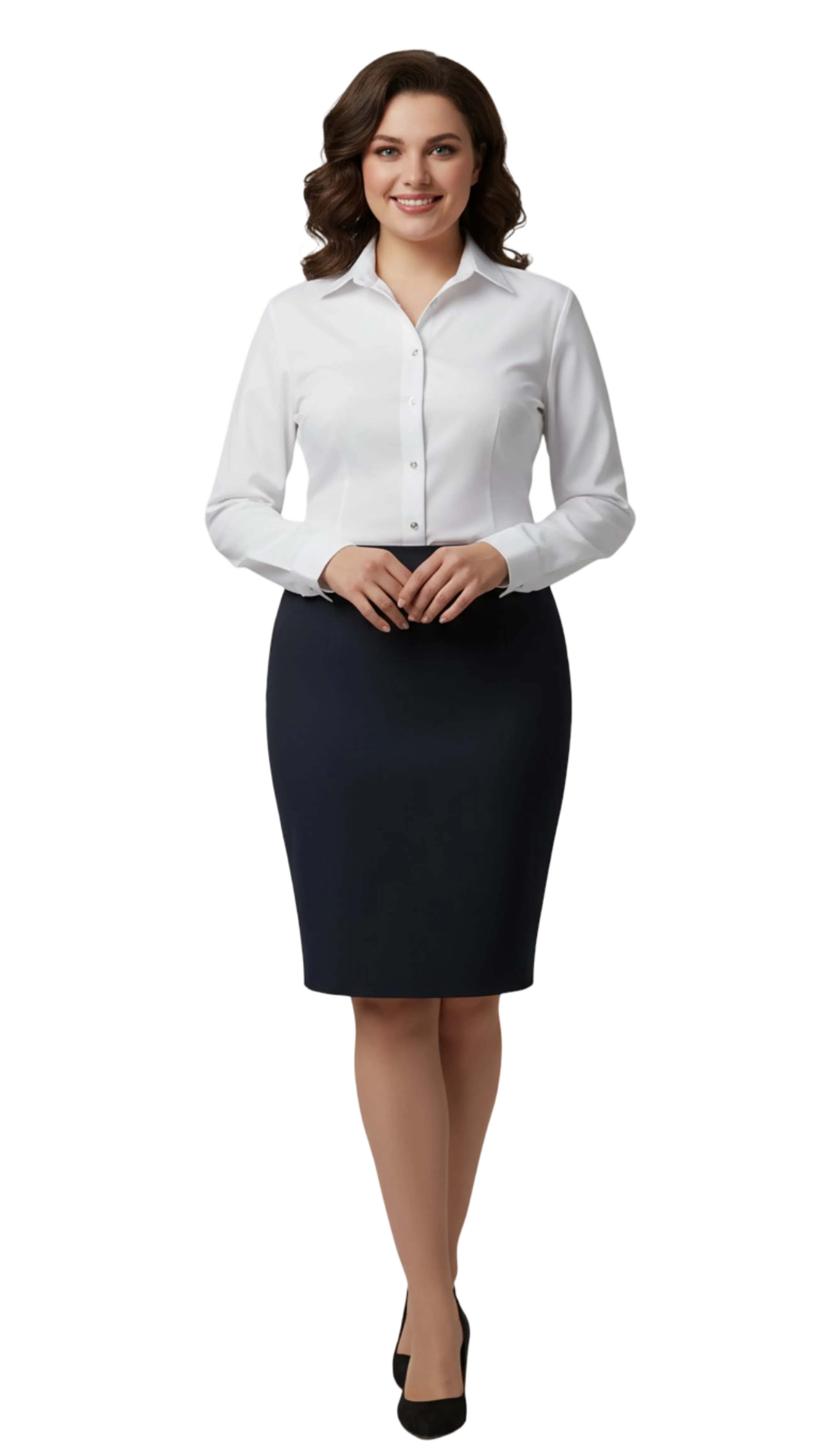 Mona white collar blouse product image