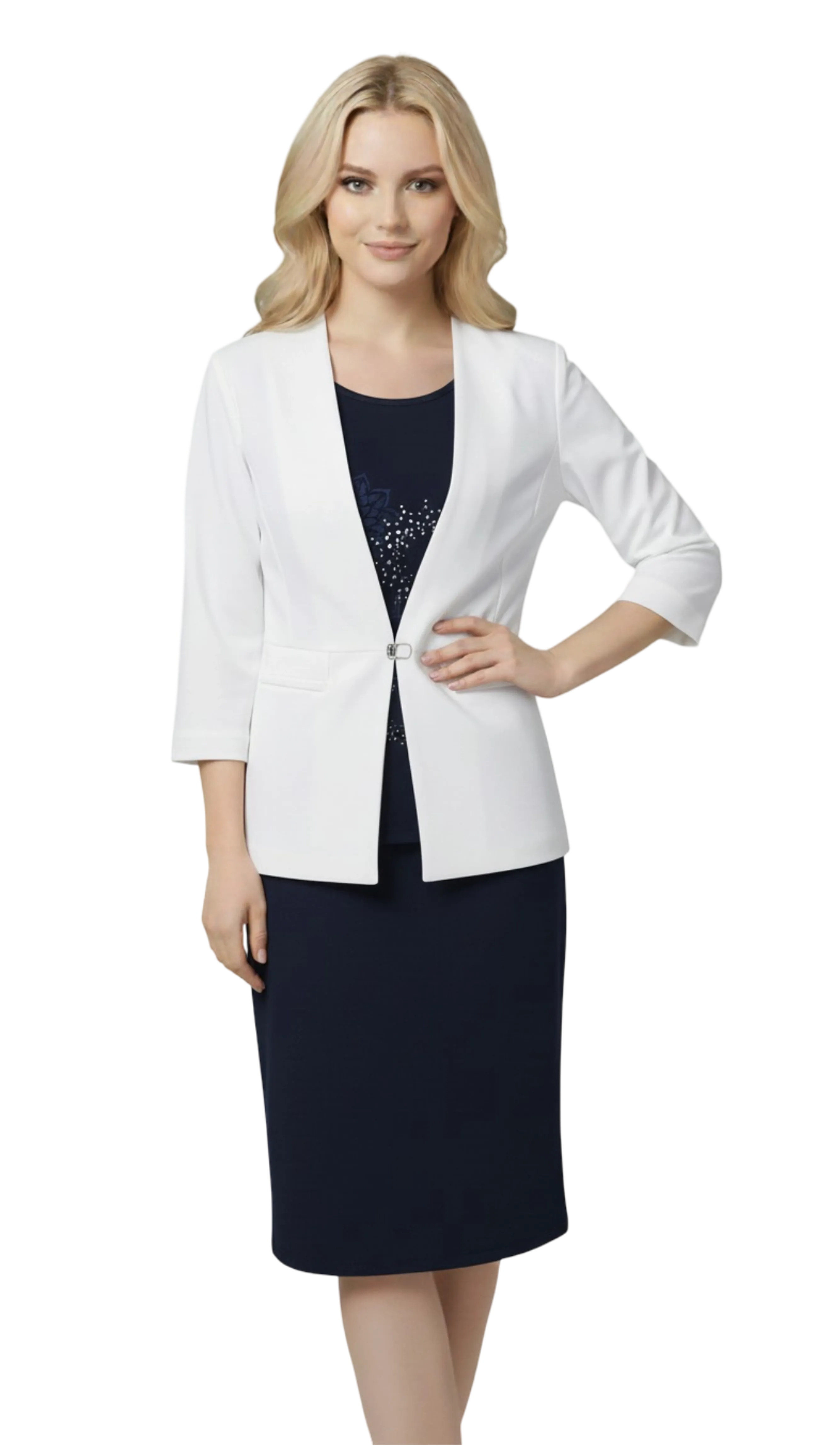 Stefi white blazer product image