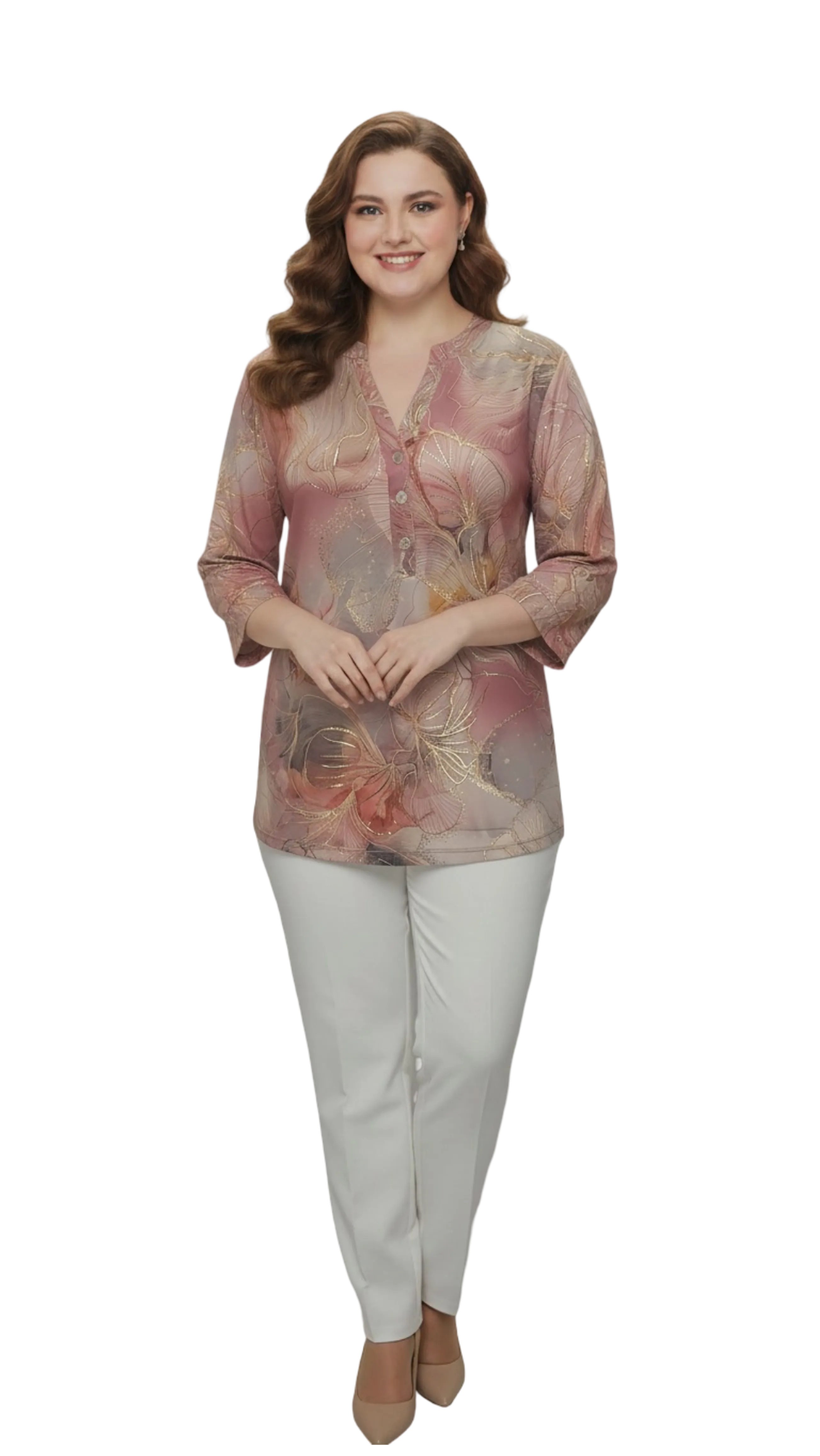 Márta mallow pattern polo product image