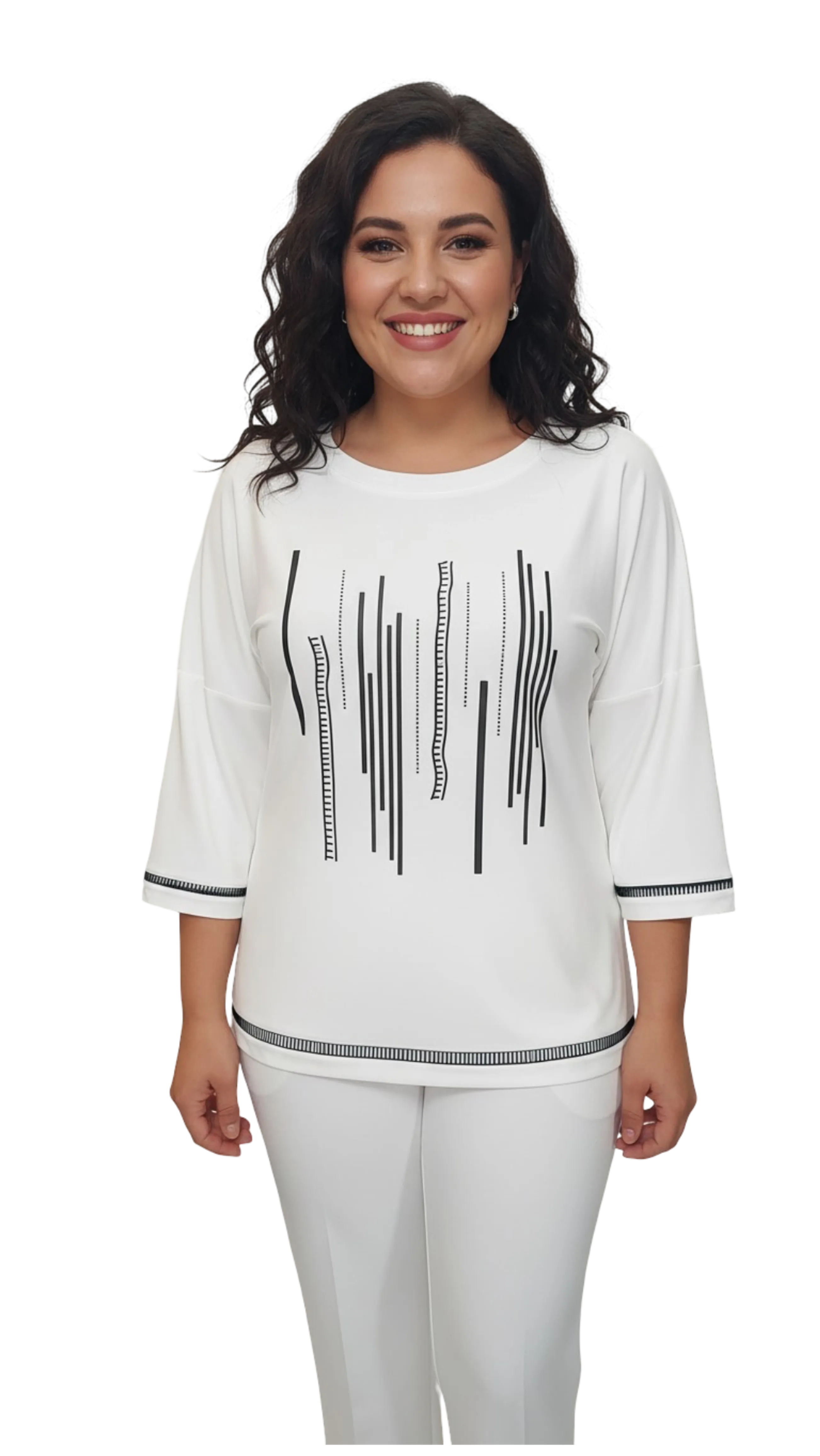 Mara white azure polo product image