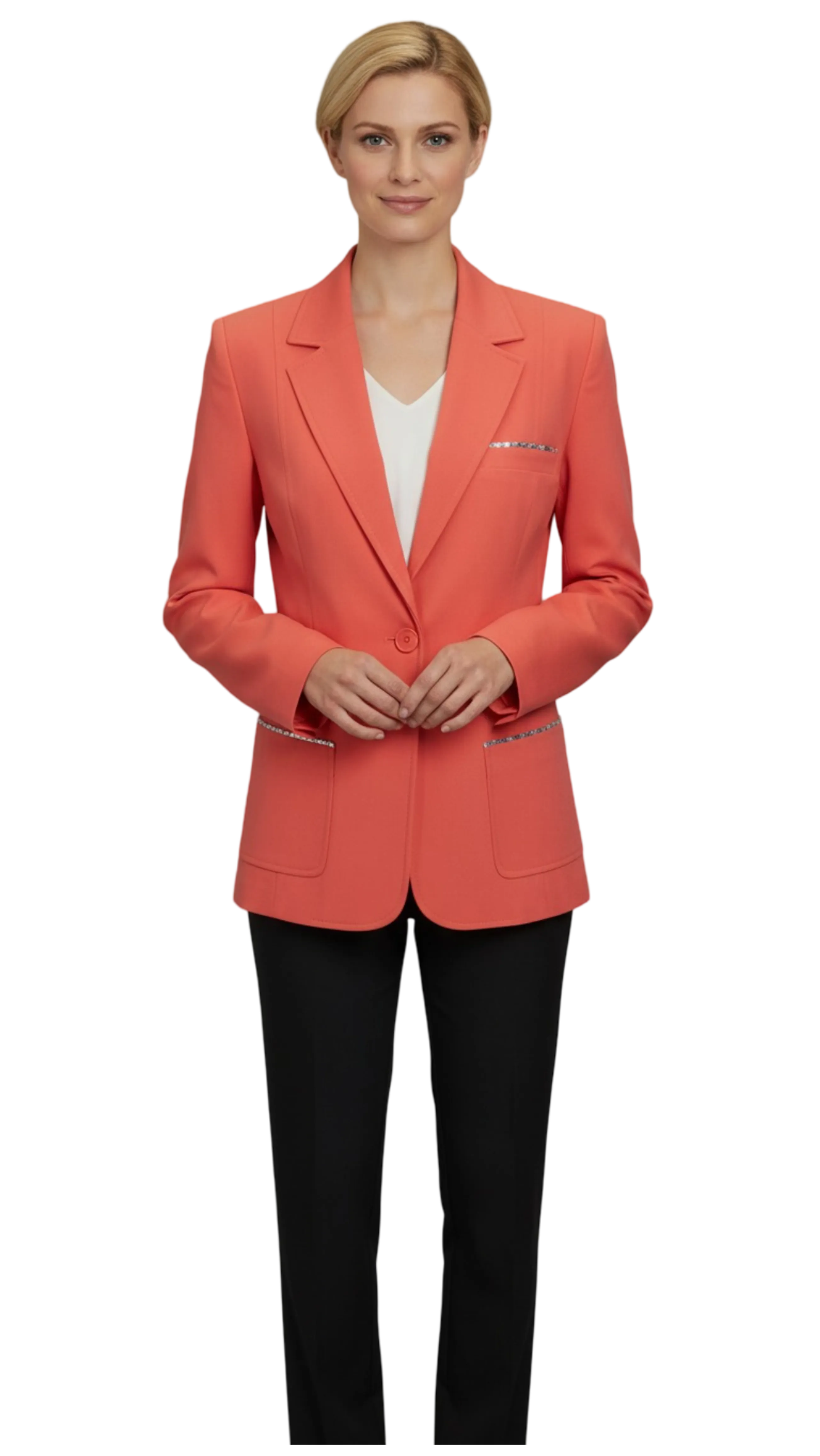 Ballerina canvas brick color blazer product image