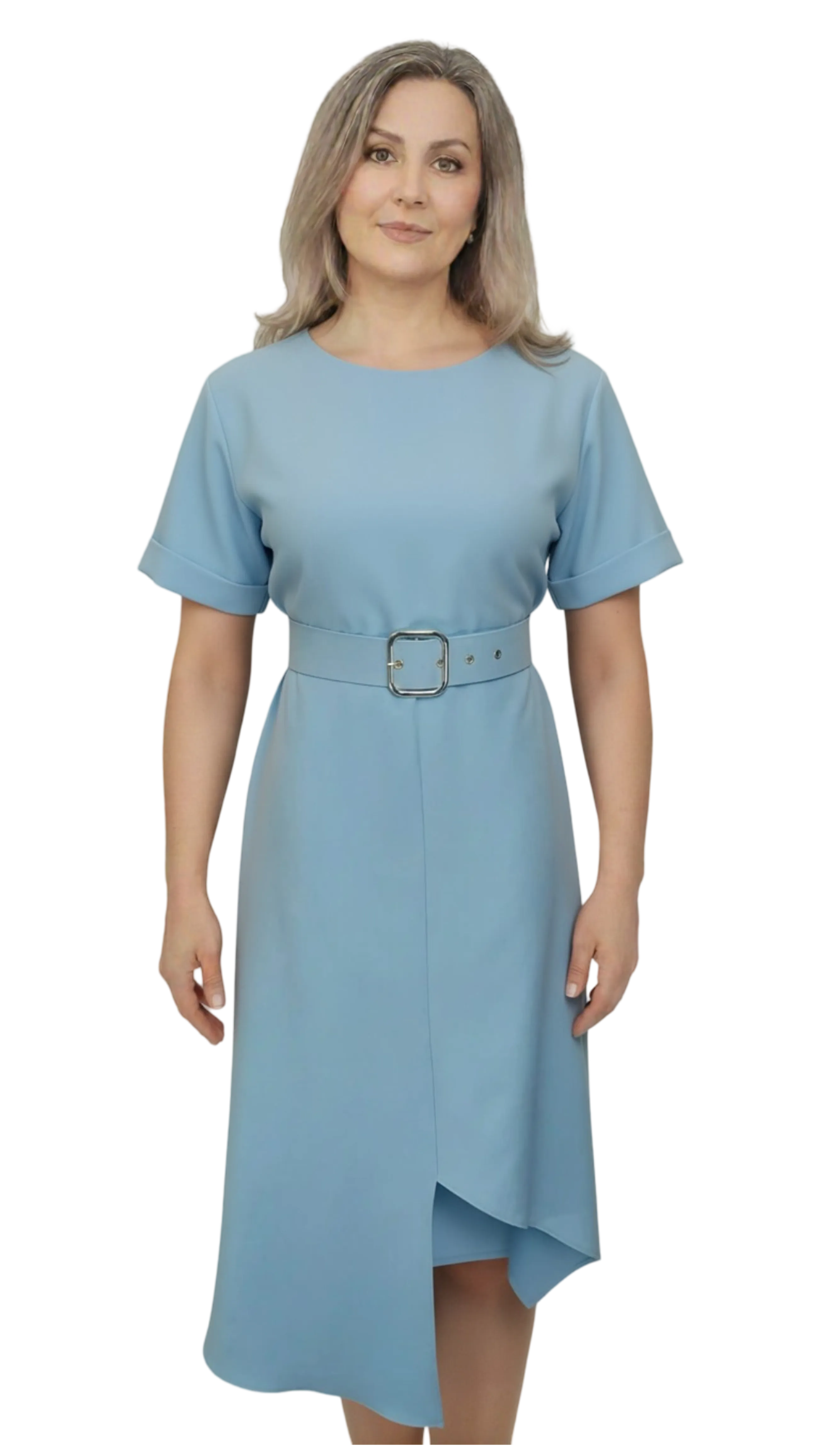 Kinga light blue long dress product image