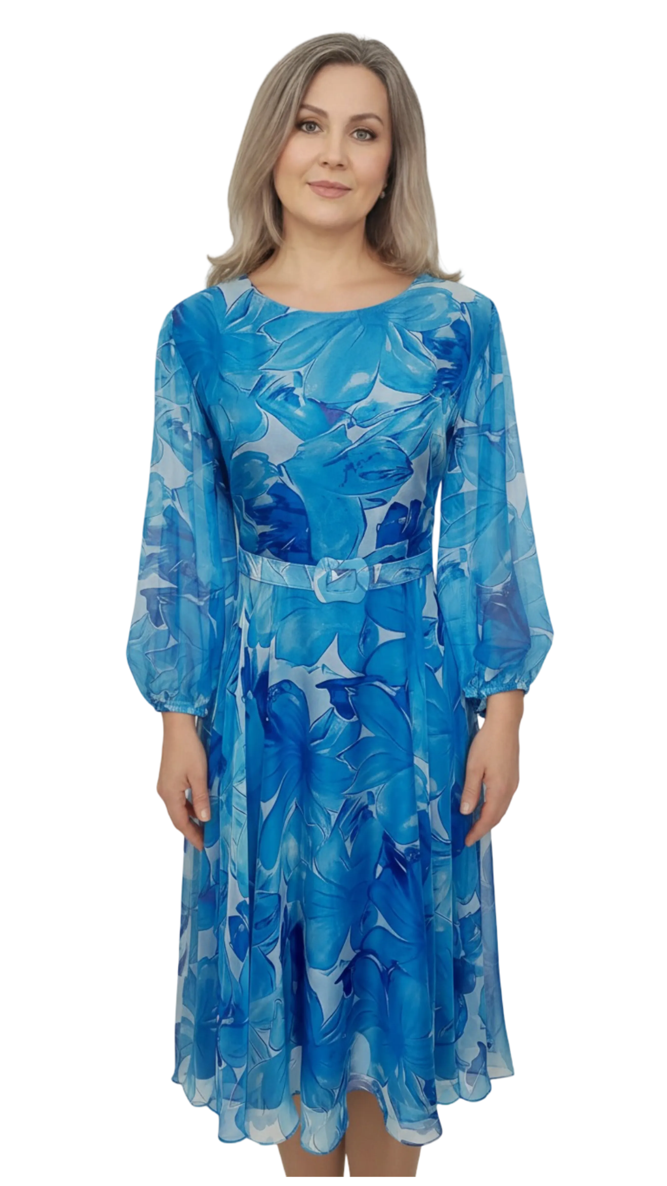 Carol muslin blue dress product image