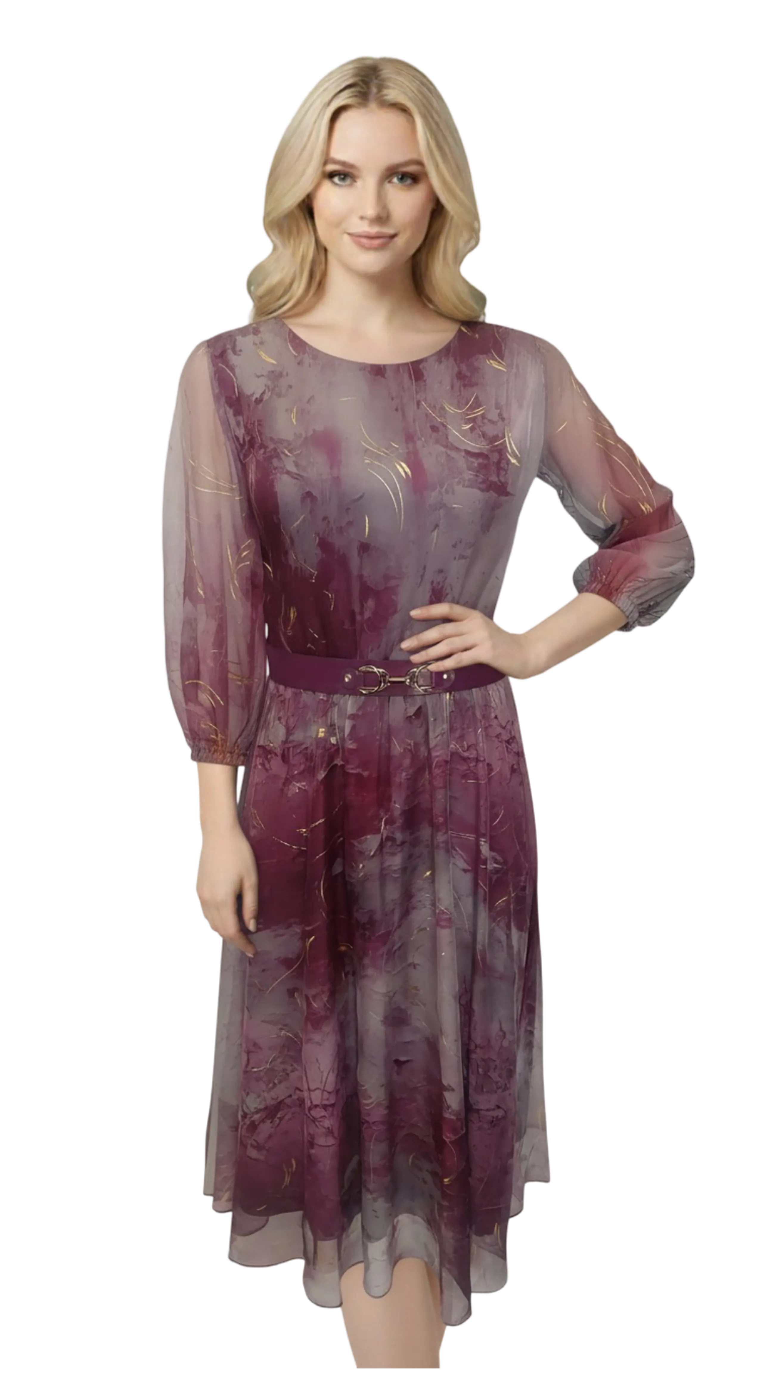Delila muslin purple dress product image