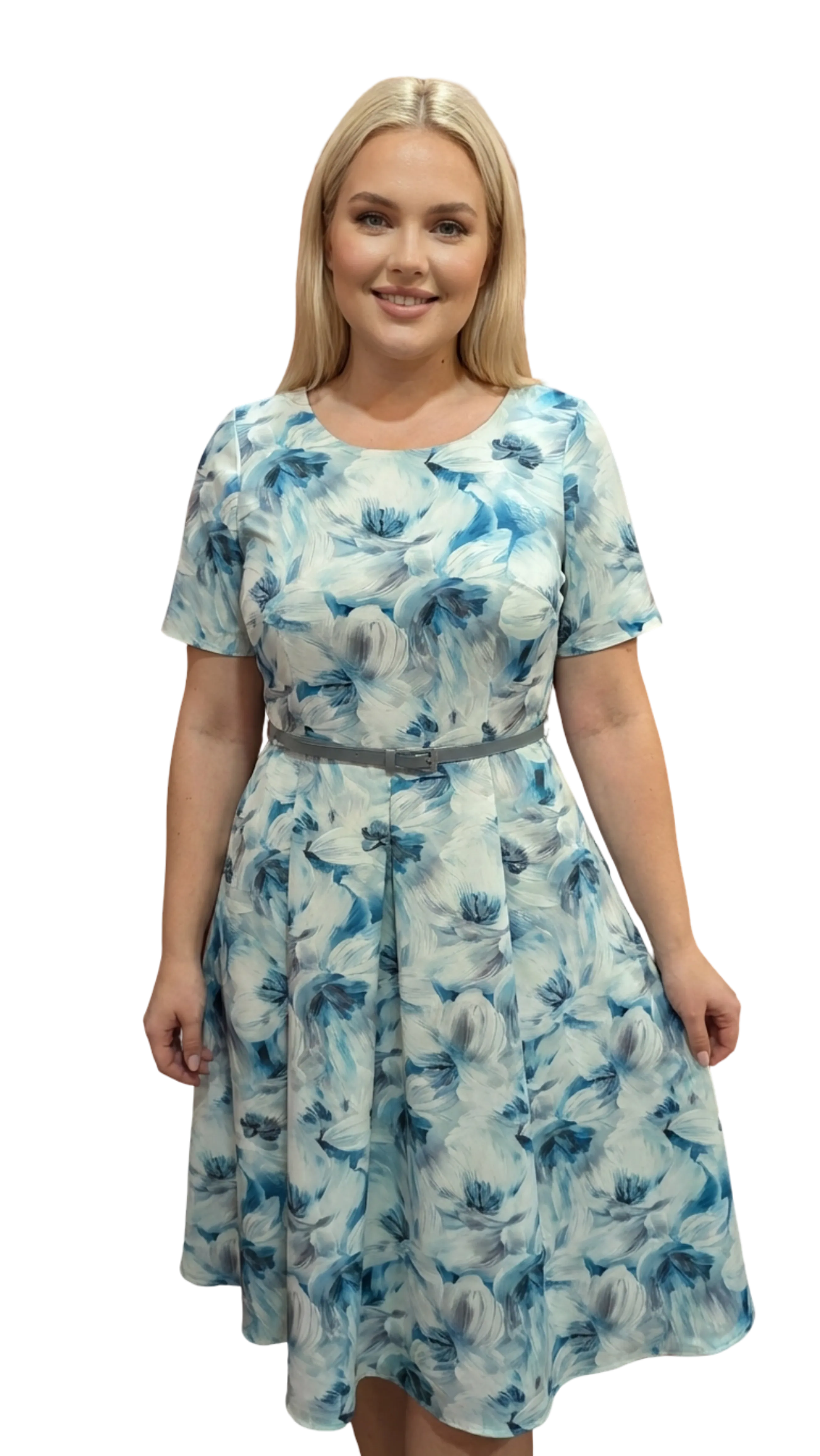 Gitta long green floral dress product image