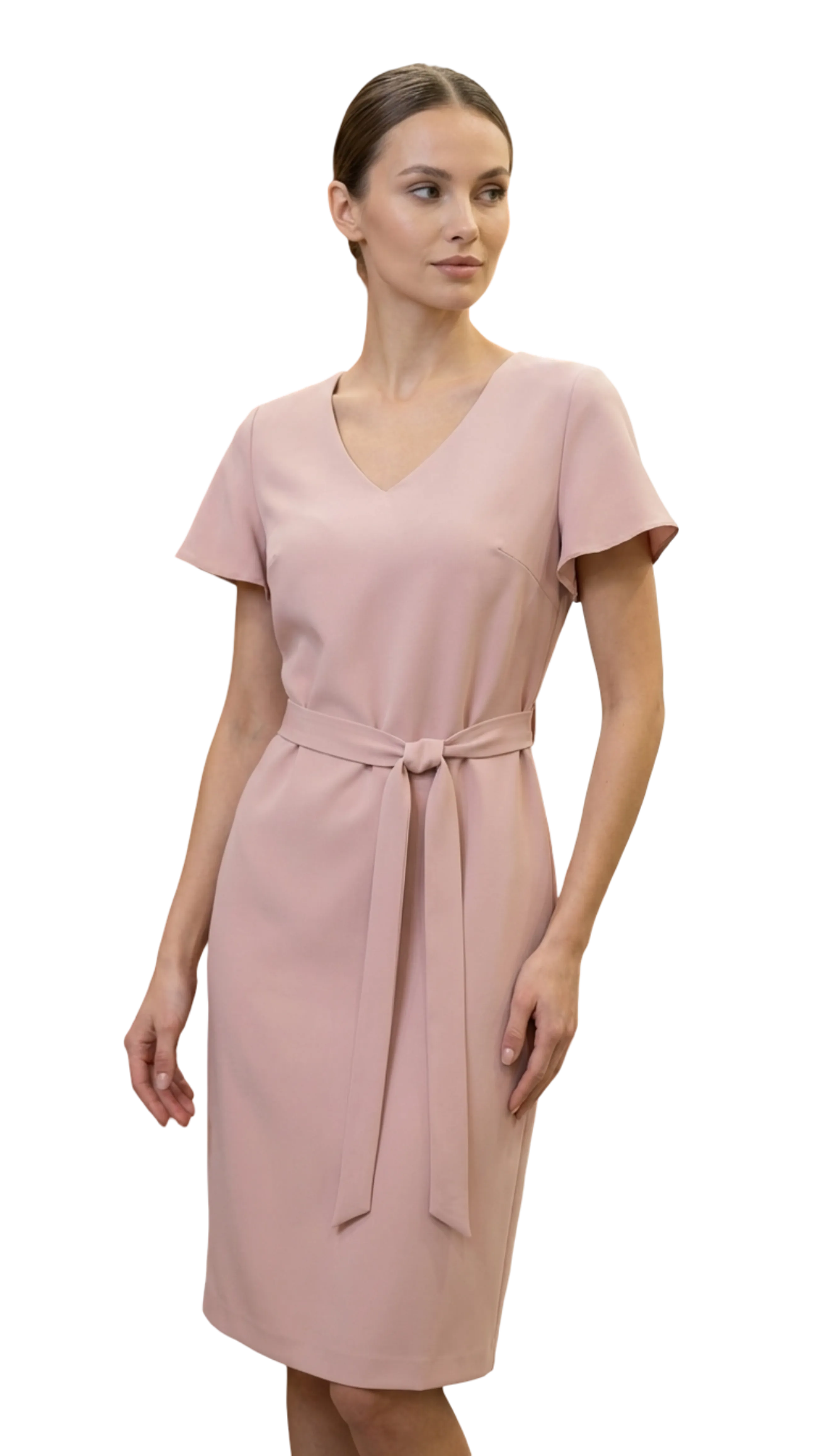 Gabi decorated with powder-colored roses dress product image