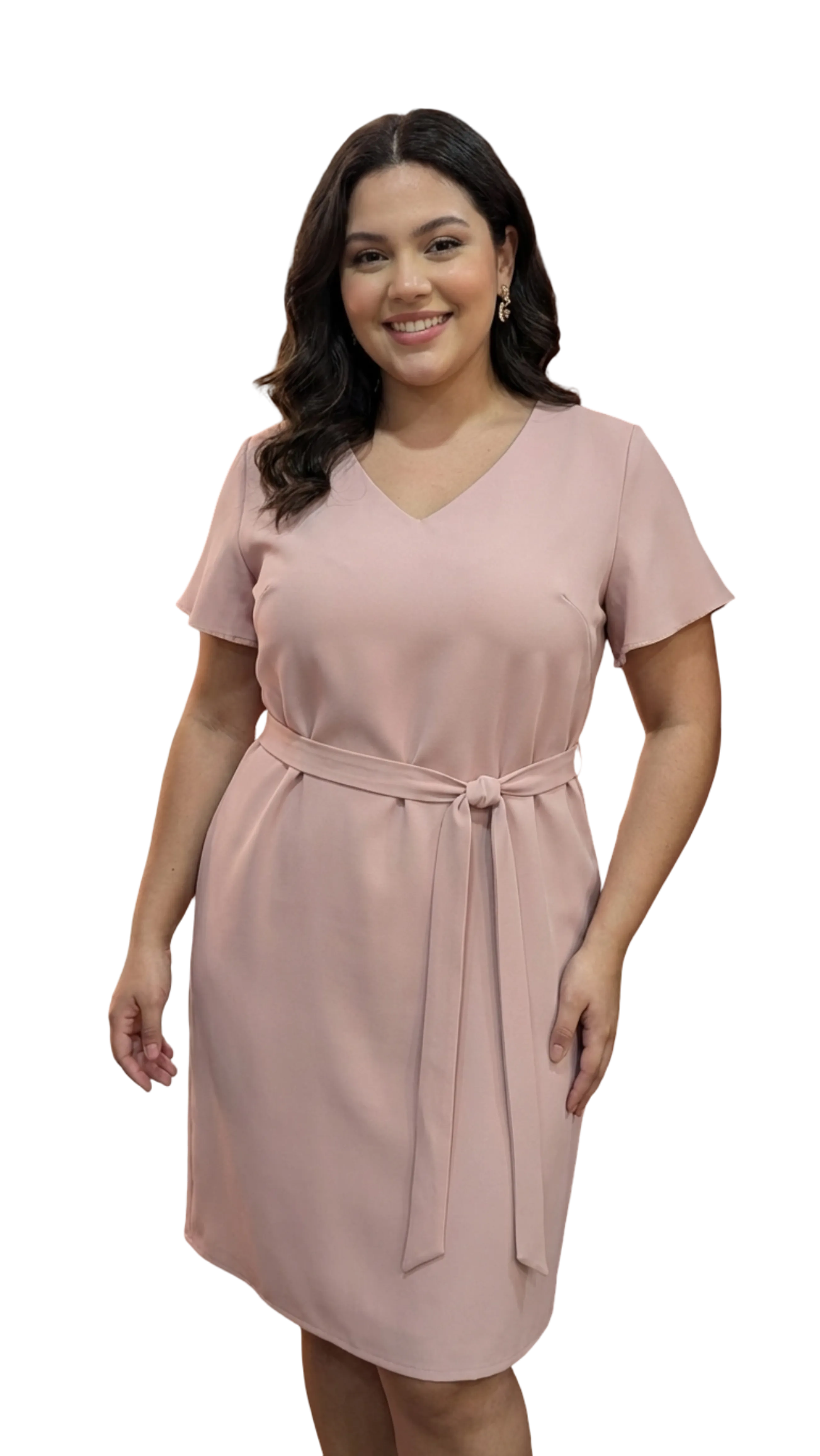 Gabi decorated with powder-colored roses dress product image