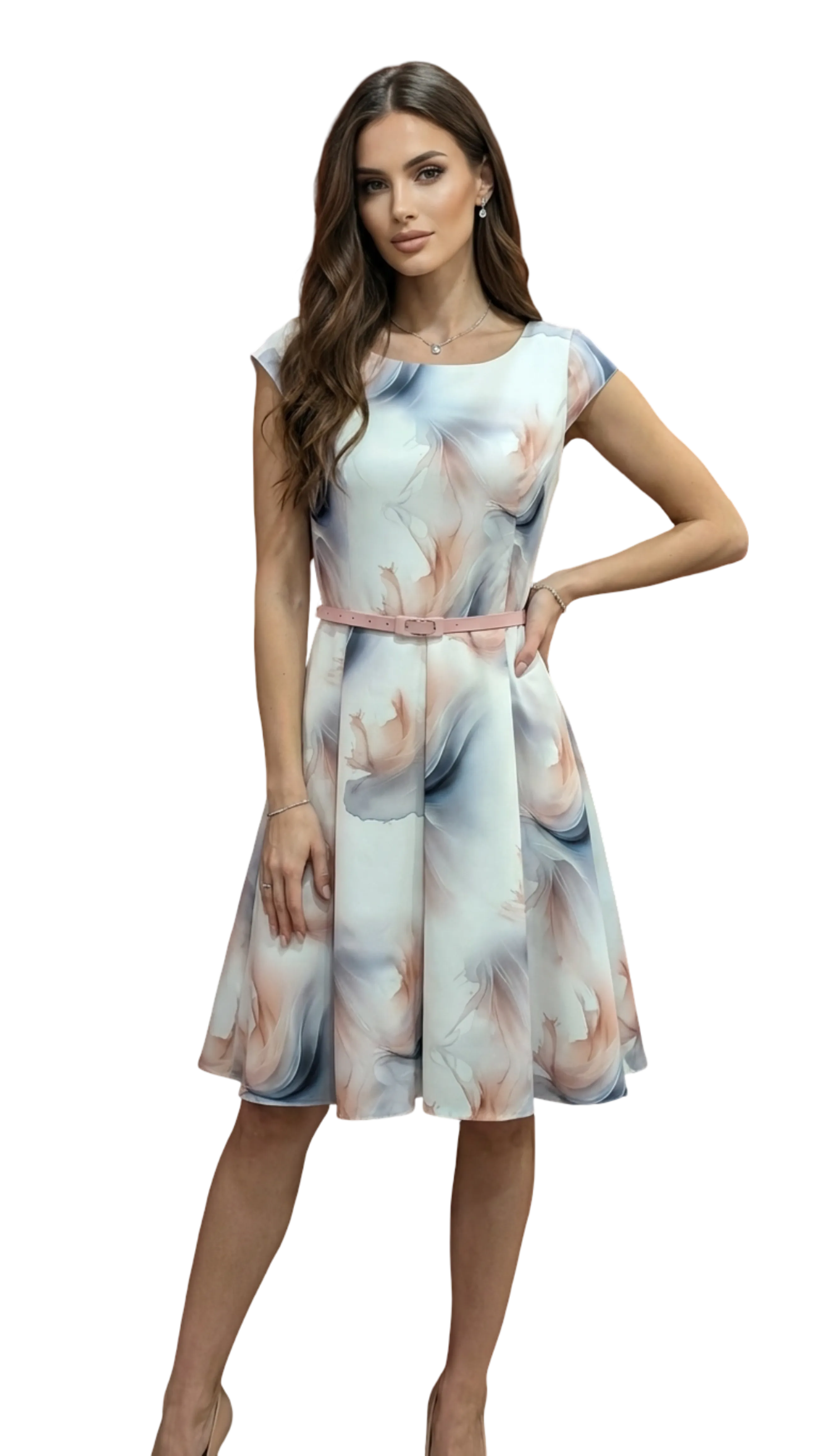 Gitta mauve pattern dress product image