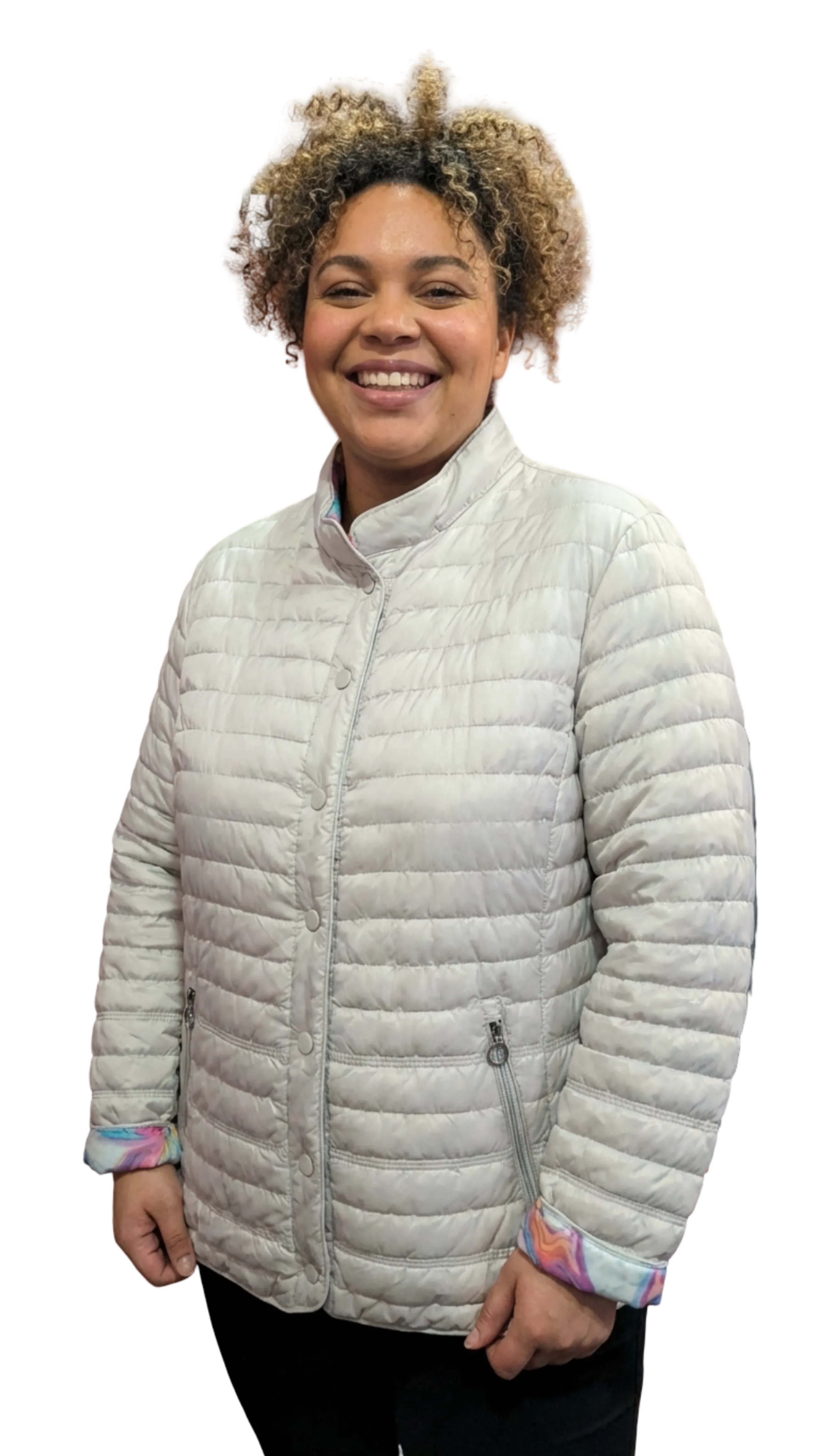 Slide white transition jacket product image