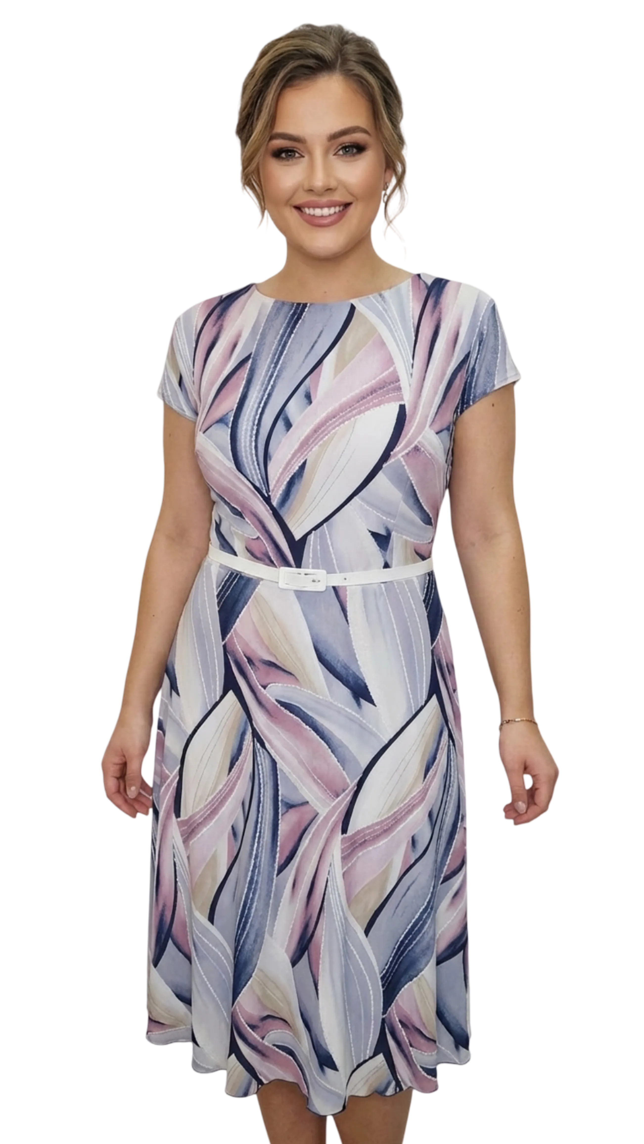 Abigél purple pattern dress product image